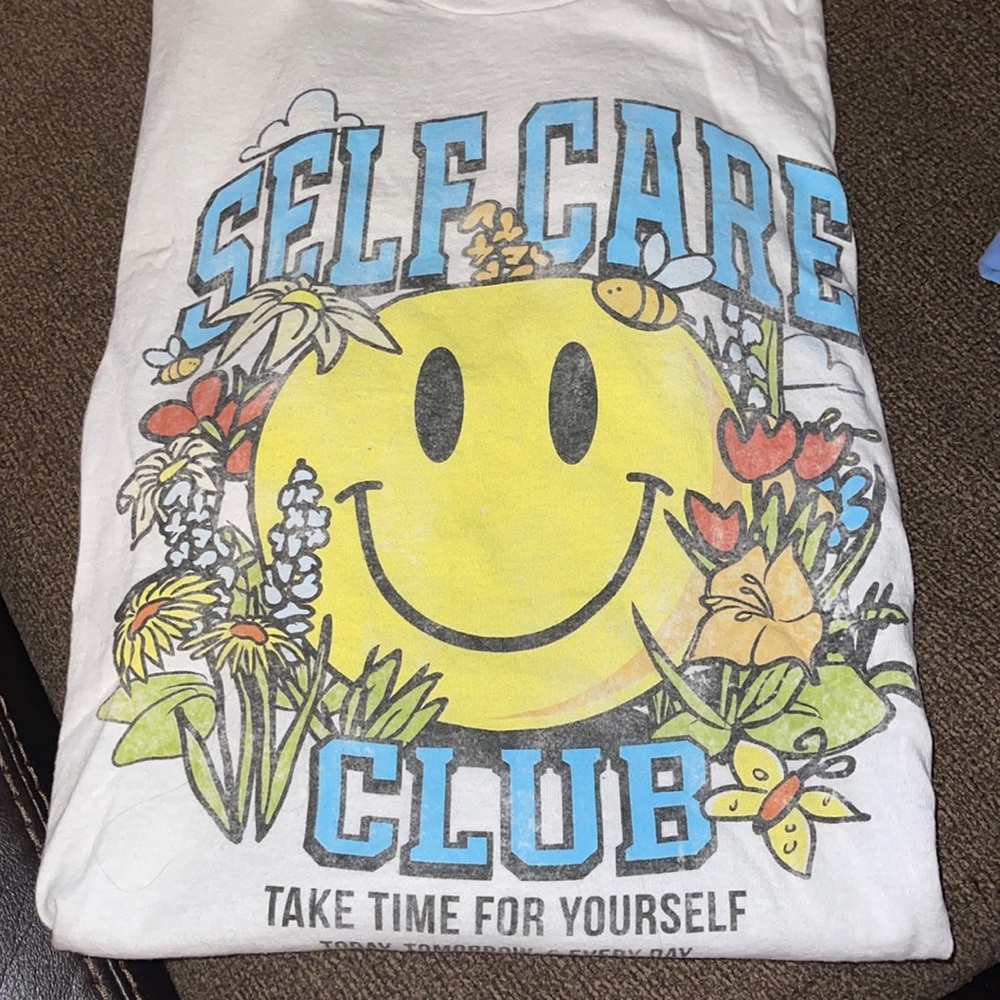 Oversized Self Care Club Graphic Tee
